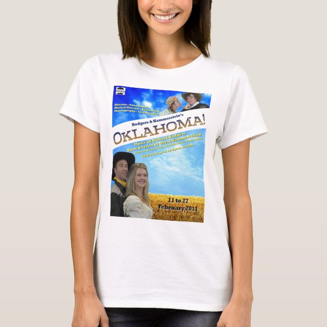 Camisa de las señoras del poster de Oklahoma (Anverso)
