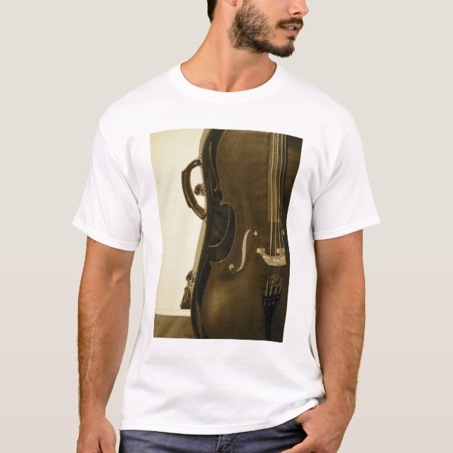 Camisa de las señoras del violoncelo de la sepia (Anverso)