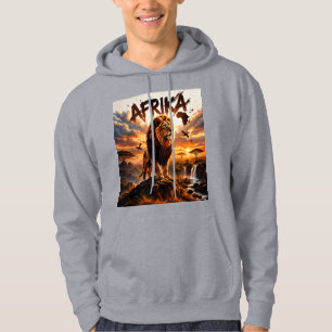 Camisa de león africano majestuoso