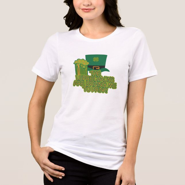 Camisa de Leprechaun - elegir estilo, color (Anverso)