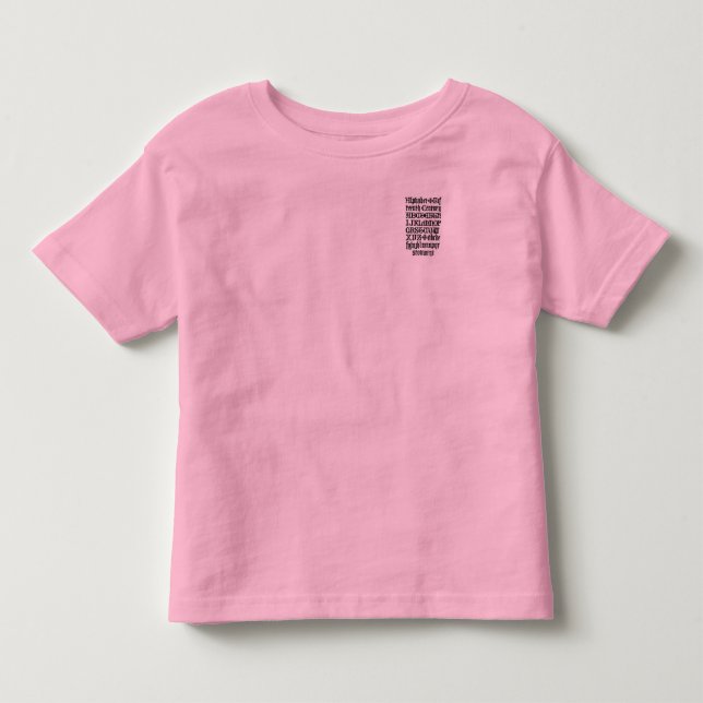 Camisa de letras góticas (Anverso)