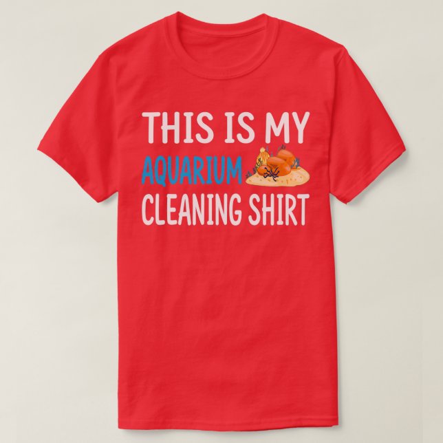 Camisa de limpieza de acuarios Classic TShirt (Diseño del anverso)