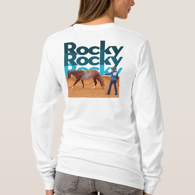 Camisa de línea más larga del mundo rocoso (Reverso)