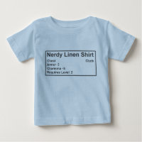 Camisa de lino Nerdy de la armadura del