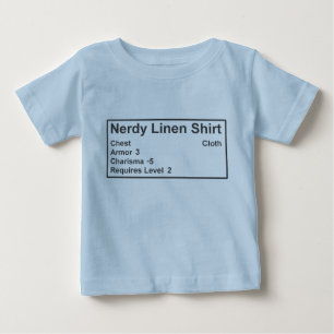 Camisa de lino Nerdy de la armadura del