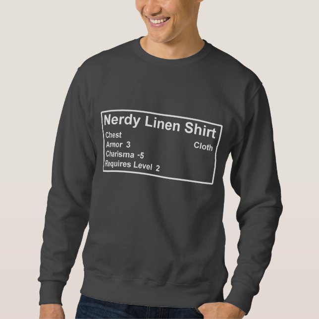 Camisa de lino Nerdy de la armadura del (Anverso)