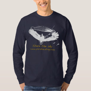 Camisa de Longsleeve de los hombres - azul
