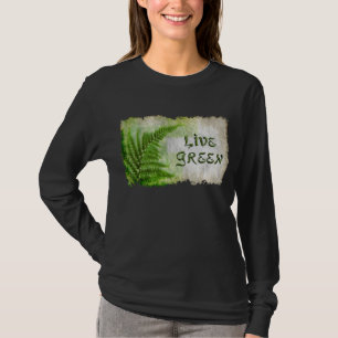 Camisa de los amantes del arte "Live Green"