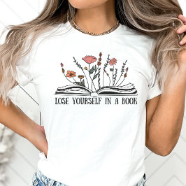 Camisa de los amantes del libro, piérdete en un li