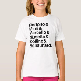 Camisa de los caracteres de Bohème del La