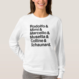 Camisa de los caracteres de Bohème del La
