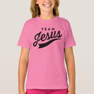 Camisa de los chicas del logotipo de Jesús del