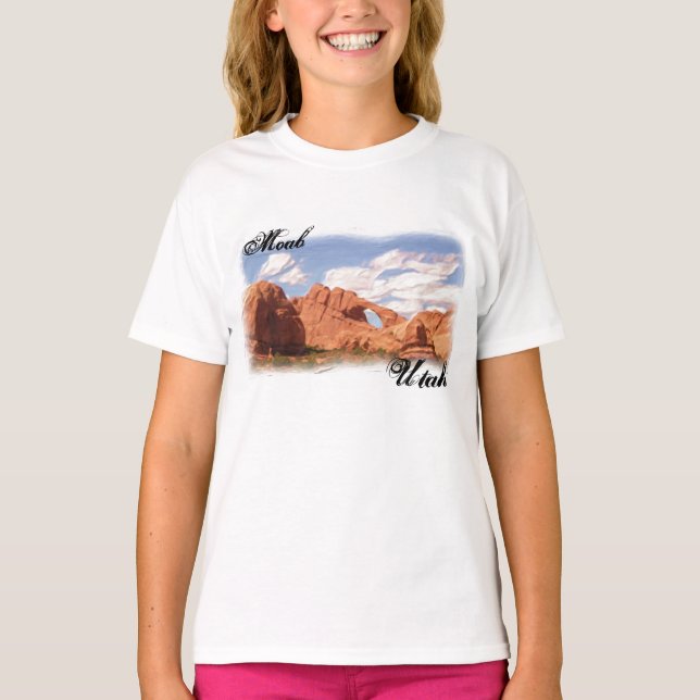 Camisa de los chicas Moab Utah (Anverso)