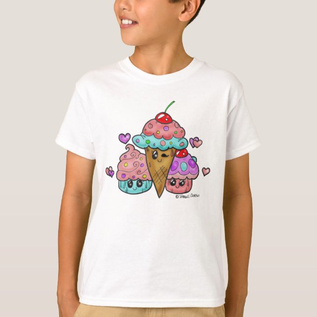 Camisa de los NIÑOS "apenas de los postres" (Anverso)