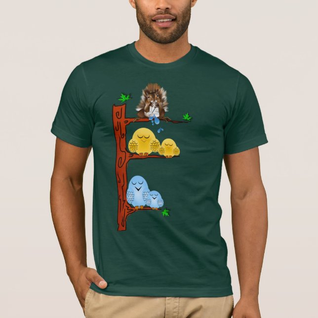 Camisa de los pájaros el dormir (Anverso)