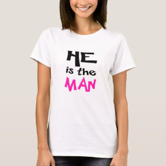 Camisa de los pares él es el hombre