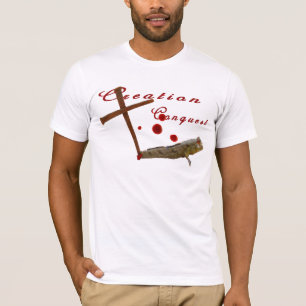Camisa de los pescados de Darwin de la conquista