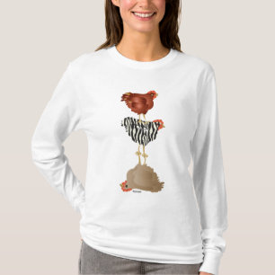 Camisa de los pollos del patio trasero del