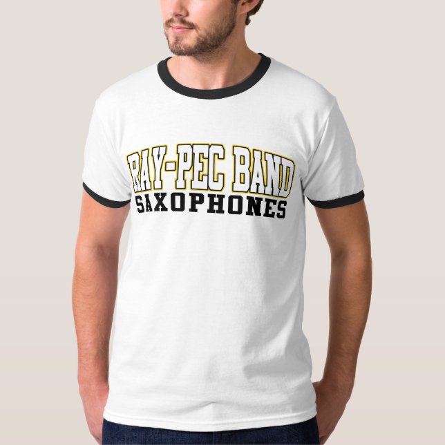 Camisa de los saxofones de la banda Rayo-CPE (Anverso)