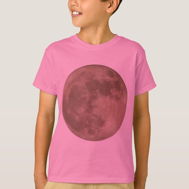 Camisa de luna de niño camiseta de luna llena de m (Anverso)