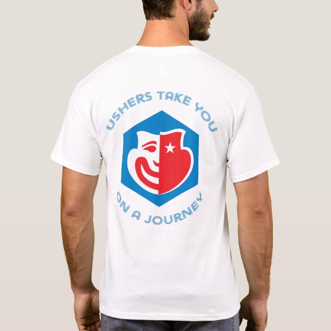 Camisa de manga corta de Usher del hexágono, (Reverso)