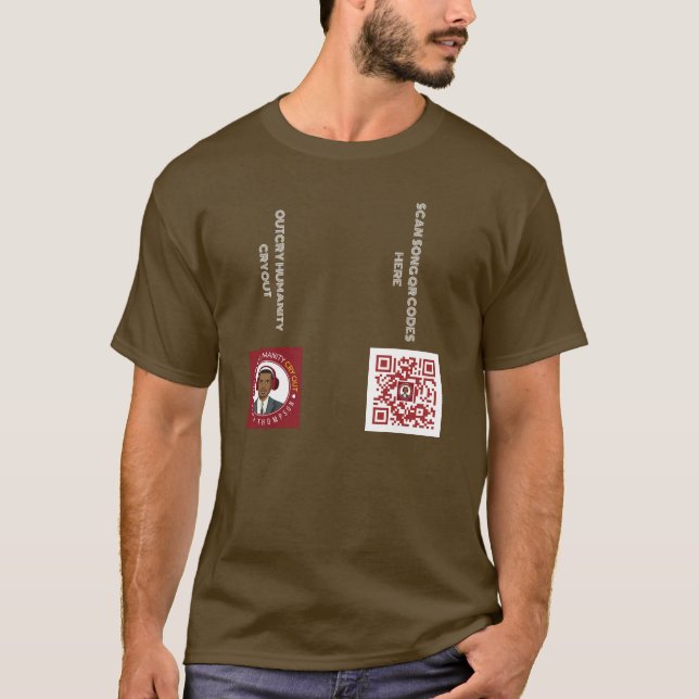 Camisa de manga corta marrón (Anverso)