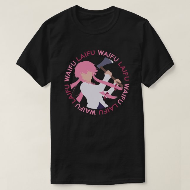 Camisa de Manga del animado de Waifu Laifu (Diseño del anverso)