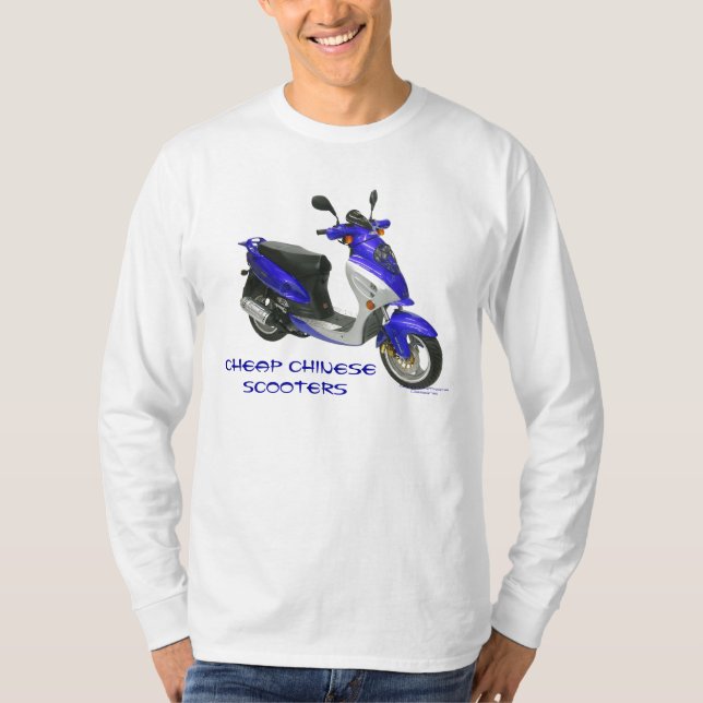Camisa de manga larga china barata de la vespa de (Anverso)