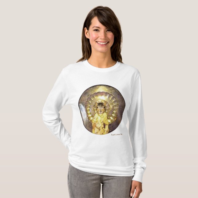 Camisa de manga larga con diseño sagrado de la (Anverso completo)