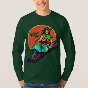 Camisa de manga larga de árbol de brotes