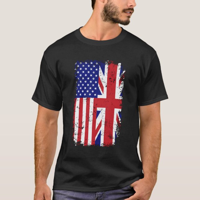 Camisa de manga larga de bandera estadounidense br (Anverso)