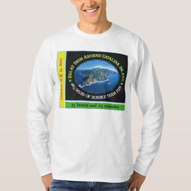 Camisa de manga larga de la nadada del relevo de (Anverso)