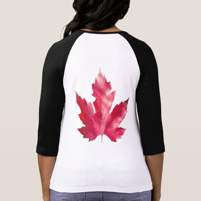 Camisa de manga larga de las mujeres de Canadá (Reverso)