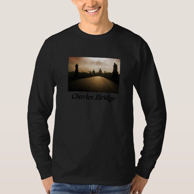 Camisa de manga larga de Praga del puente de (Anverso)