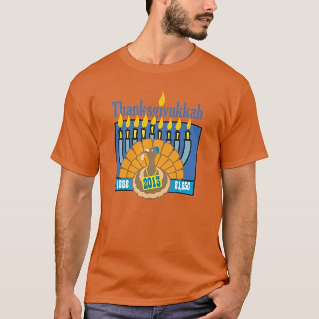 Camisa de manga larga de Thanksgivukkah (Anverso)