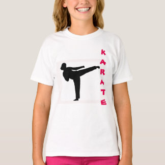 Camisa de manga larga del chica del karate