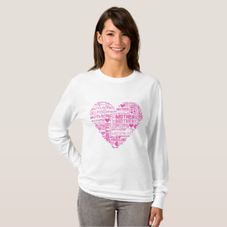 Camisa de manga larga del corazón de IMHM