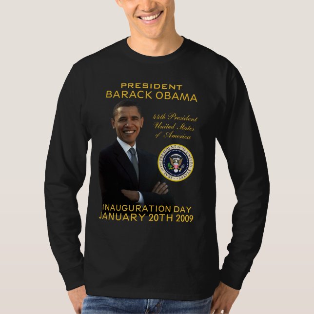 Camisa de manga larga del día de inauguración de (Anverso)