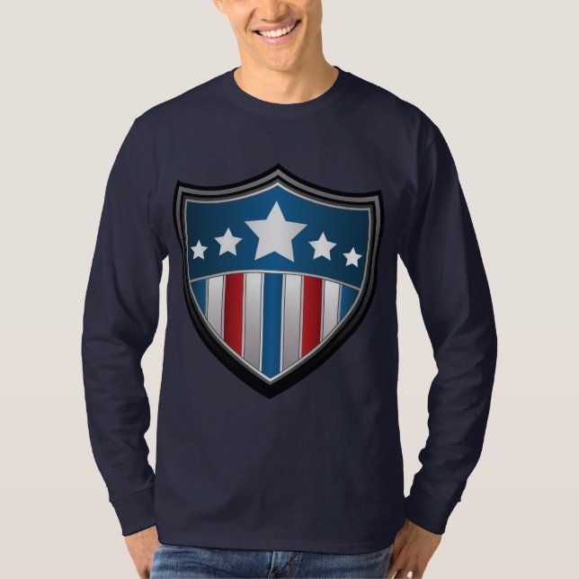 Camisa de manga larga del escudo de la bandera (Anverso)