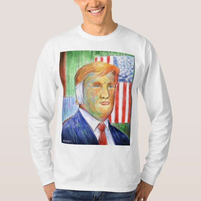 Camisa de manga larga Donald Trump Van Gogh (Anverso)
