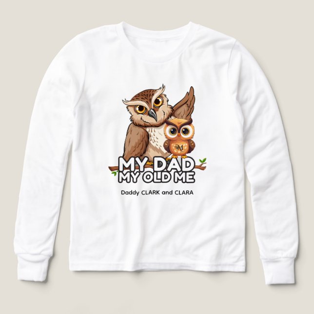 Camisa de manga larga: Mi papá mi viejo (blanco) (Diseño frontal)