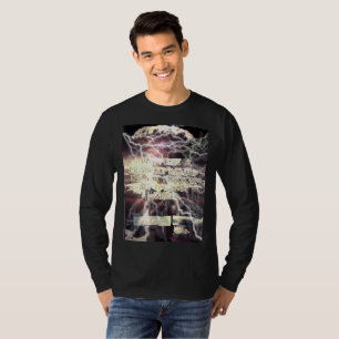 Camisa de manga larga negra de la bomba atómica