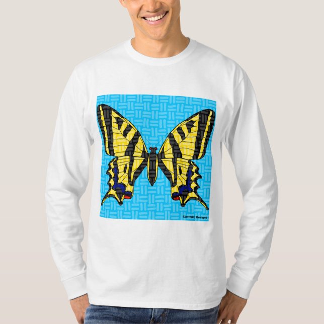 Camisa de manga larga para hombre Swallowtail (bla (Anverso)