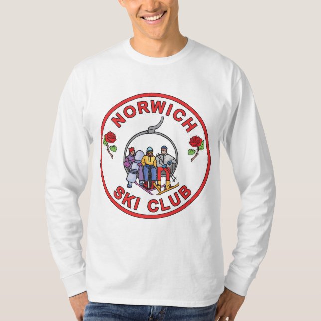 Camisa de manga larga para hombres del Norwich Ski (Anverso)