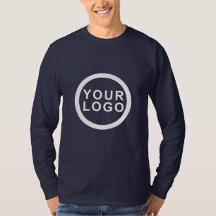Camisa de manga larga para los hombres con logotip