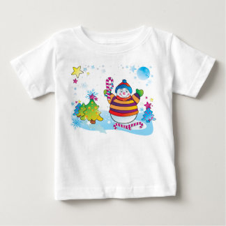 Camisa de manga larga para los niños de Snowman
