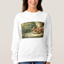 Camisa de manga larga para mujeres - "Cuidar de lo