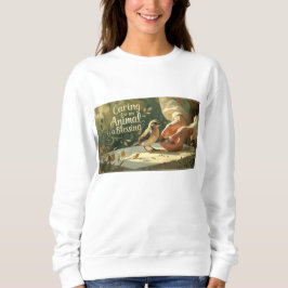 Camisa de manga larga para mujeres - "Cuidar de lo