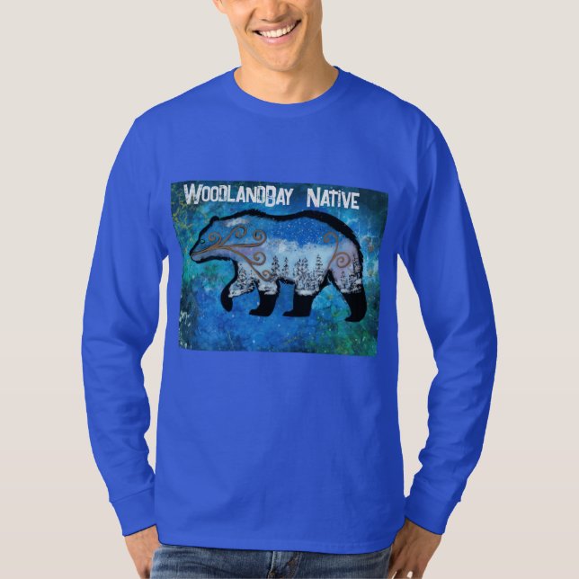 Camisa de manga nativa Woodland Bay (Anverso)