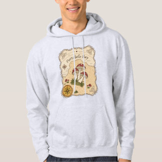 Camisa de mapa de la fantasía de hongos vintage -